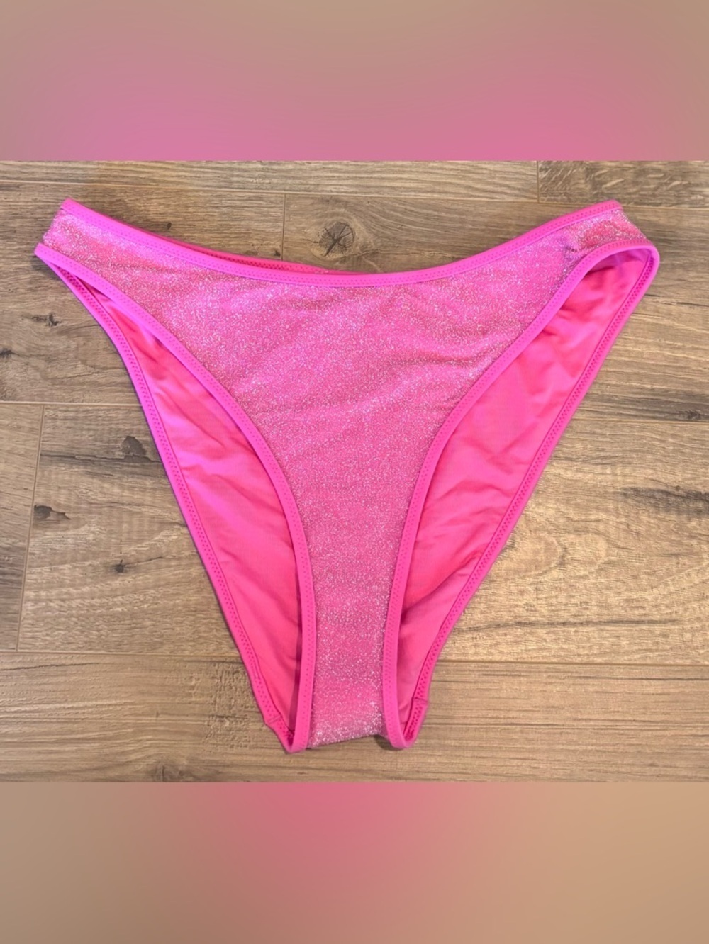 aerie Shimmery Hot Pink Bikini Bottoms